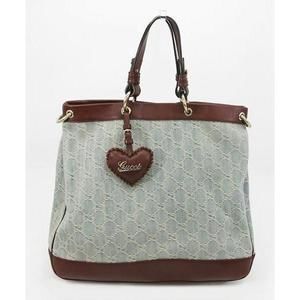 GUCCI Valentine Denim Handbag